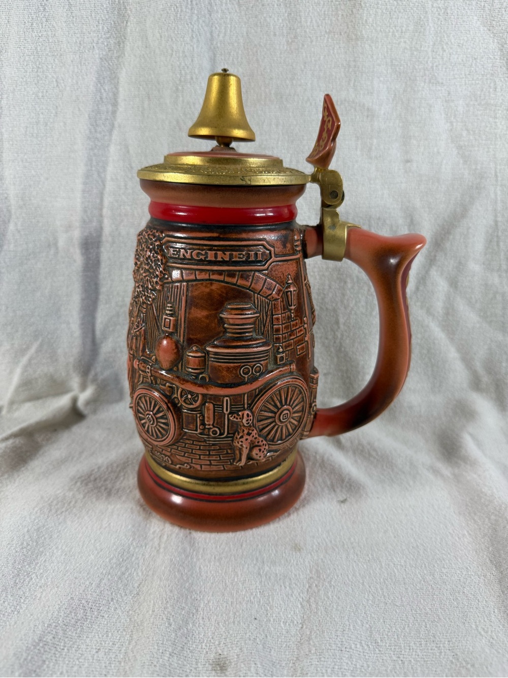 Vintage 1989 Avon Tribute To American Firefighters Beer Stein